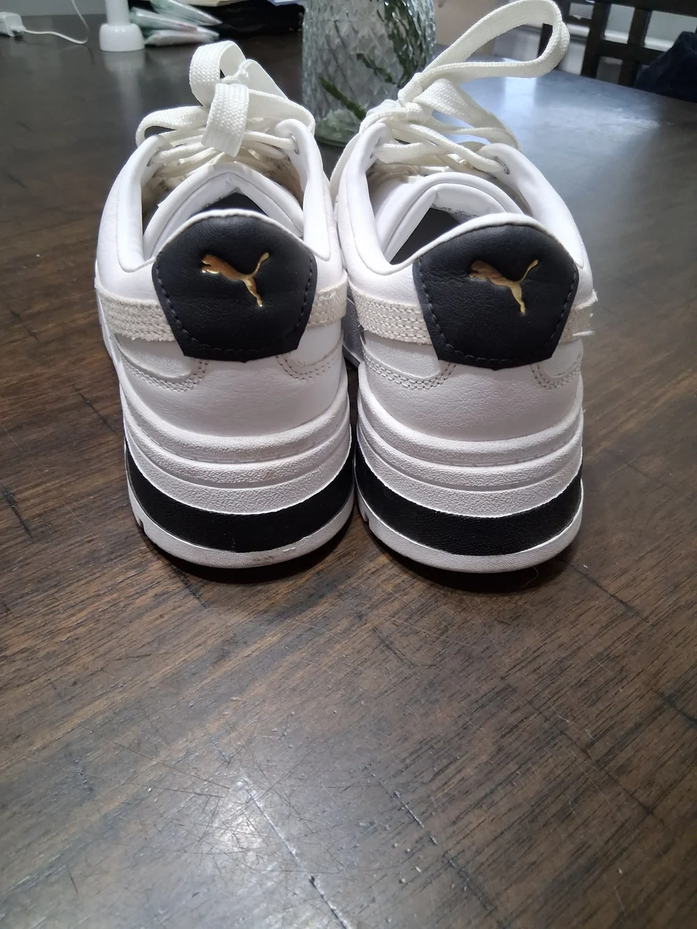 PUMA White Platform Sneakers
